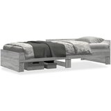 Furnova Posteljni okvir siva sonoma 90x190 cm inženirski les, (21937018) | Shoptok.si