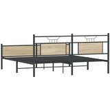  Metalni okvir kreveta bez madraca boja hrasta sonome 180x200 cm | shoptok.hr