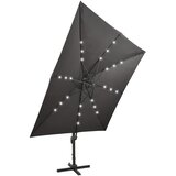  Konzolni vrtni suncobran sa stupom LED 300 cm antracit | shoptok.hr