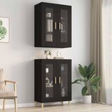 Viseći zidni ormarić crni 69,5 x 34 x 90 cm | shoptok.hr