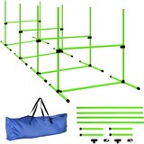 PawHut Komplet za agility za pse, 4-delni komplet opreme za agility, nastavljiva višina, komplet ovir za vtičnice, (5000240006) Cene