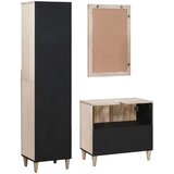  Set namještaja za kupaonicu 3 kom. Bijelo Konstruirano drvo | shoptok.hr