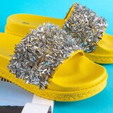 Resti Yellow women's slippers with cubic zirconias Onesti - Footwear | shoptok.hr