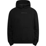 Dropsize Sweater majica siva / neonsko ljubičasta / crna