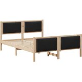  Konstrukcija postelje z vzglavjem Črna 140 x 200 cm blago, (5000084624) | Shoptok.si