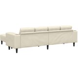  Tkaninska sofa s jastukom Krema 208 cm Baršunasta tkanina | shoptok.hr