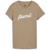 Puma Majice s kratkimi rokavi Script Tee Bež Cene