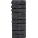 Premium ručnici za pranje SOLUND 10 kom antracit 30x30 cm 600 g/m² | shoptok.hr