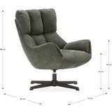 Marckeric Zelen fotelj Odette – | Shoptok.si