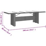  9-dijelni vrtni bistro set od poliratana s jastucima bež | shoptok.hr