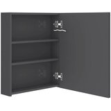  LED kupaonski ormarić s ogledalom sjajni sivi 50 x 14 x 60 cm | shoptok.hr