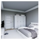 Hanah home duru 1600-023 matte white wardrobe | ePonuda.com