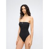 Calvin Klein Swimwear Enodelne kopalke črna / bela | Shoptok.si