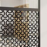 Staklena vrata Rezbarija Crna 90 x 2 x 205 cm Aluminij | Eponuda.ba