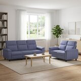  Set sofe 2 pcs Traper plava Tkanina Cijene