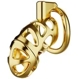 Savage Chastity Cage Set Gold