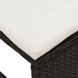  Sjedeća garnitura za vrt 6 kom. Crna i Krema poliratan 84 x 45 x 35 cm | shoptok.hr