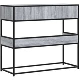 vidaXL Konzolna mizica siva sonoma 90x35x80 cm inženirski les | Shoptok.si