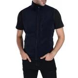 Dewberry 79233 Ghsy Multi-Pocket Fleece Mens Vest-NAVY