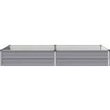  Povišeni vrtni krevet Siva 160 x 80 x 24 cm | shoptok.hr