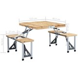  Sklopivi stol za kampiranje s 4 sjedala od čelika i aluminija | shoptok.hr