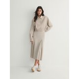 Reserved krilo z dvema naborkoma - bež | Shoptok.si