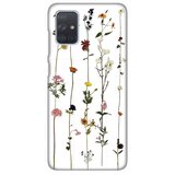 Silikonska maska za Samsung A715F Galaxy A71 Flower Print Skin bela