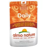 Daily Almo Nature Menu vrečke 6 x 70 g - Raca & piščanec