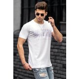Madmext Men's White T-Shirt 4954 Cene