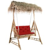  Ljuljačka za 2 osobe s jastukom i palminim lišćem 202 cm bambus | shoptok.hr
