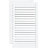  Vrata za ormarić rešetkasta 2 kom bijela 69 x 39,4 cm borovina | shoptok.hr