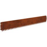 vidaXL Robovi trave 10 pcs 103 x 15 cm Jeklo Rjav, (5000301493) Cene