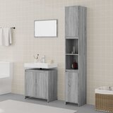 The Living Store Kopalniško pohištvo 3 kosa siva sonoma inženirski les - Komplet Kopalniškega Pohištva, (21658001) | Shoptok.si