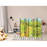 Artgeist PARAVAN 225/172/3 cm rumena, svetlo zelena | Shoptok.si