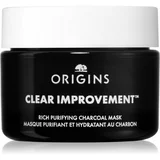 Origins Clear Improvement® Rich Purifying Charcoal Mask čistilna maska z aktivnim ogljem 30 ml