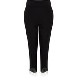 Trendyol Curve Plus Size Pants - Black - Straight Cijene