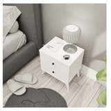 Hanah home mona 3720 white nightstand | ePonuda.com