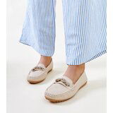 Gemre Beige moccasins adorned with rhinestones Adiba | shoptok.hr