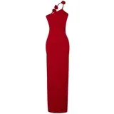 Trendyol Limited Edition Red Fitted Evening Long Evening Dress
