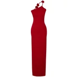 Trendyol Limited Edition Red Fitted Evening Long Evening Dress