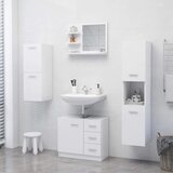  Kupaonsko ogledalo bijelo 60 x 10,5 x 45 cm konstruirano drvo | shoptok.hr