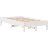 vidaXL Okvir kreveta bez madraca bijeli 75 x 190 cm masivna borovina | shoptok.hr