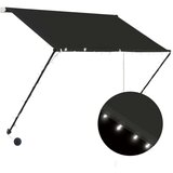 Tenda na uvlačenje s LED svjetlima 150 x 150 cm antracit Cijene