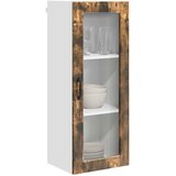  Zidni stakleni ormarić Dimljeni hrast 40 x 31 x 100 cm | shoptok.hr