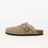 Birkenstock Sneakers Boston Shearling Suede Leather/Fur Taupe EUR 38 | Shoptok.si