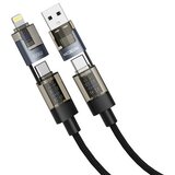 Moxom 4 u 1 type c na type c/lightning, USB na type c/lightning mx-cb364 100w 1m crni USB data kabal ( u2219 ) Cene