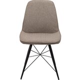 CARRYHOME stol, kovina, tekstil rjava, črna | Shoptok.si