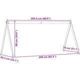 Krov za dječji krevet voštano smeđi 209 x 85,5 x 88 cm borovina | shoptok.hr