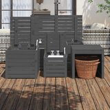  4-dijelni set vrtnih kutija sivi od masivne borovine | shoptok.hr