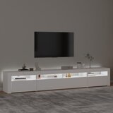 TV ormarić s LED svjetlima bijeli 240x35x40 cm | Eponuda.com
